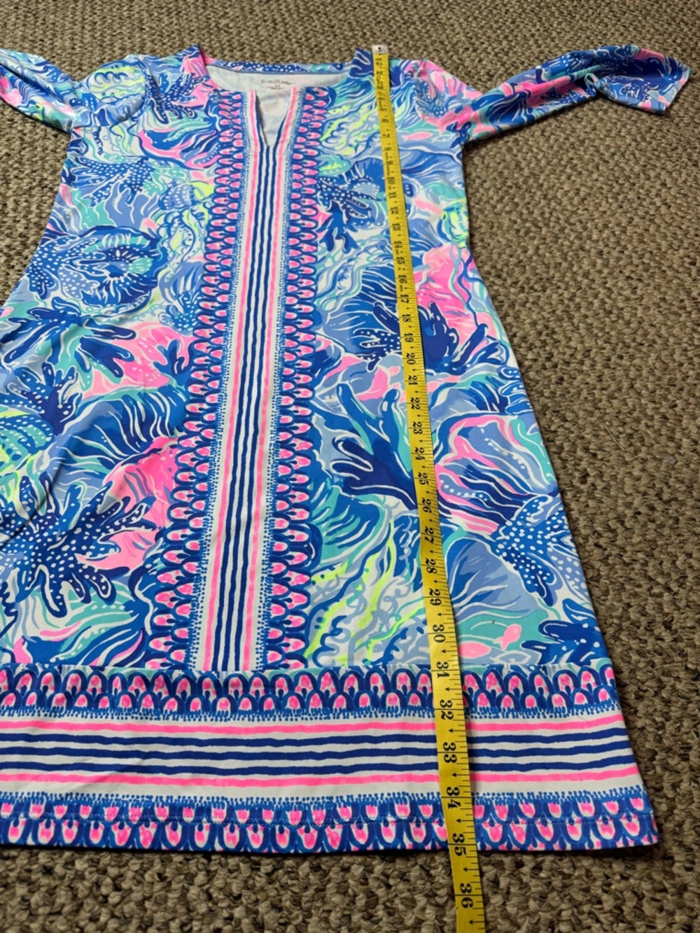 Lilly Pulitzer UPF 50+ Nadine Chillylilly Dress size M 005642 - Picture 10 of 10